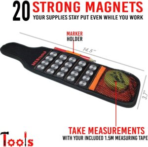 magnetic wristband for holding tools
