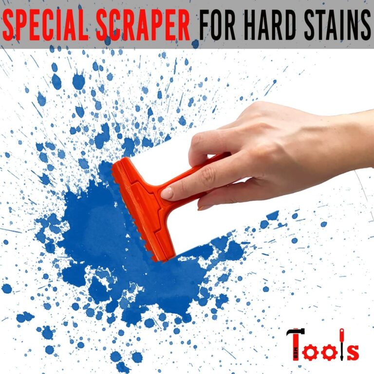 Special scarper for hard stain